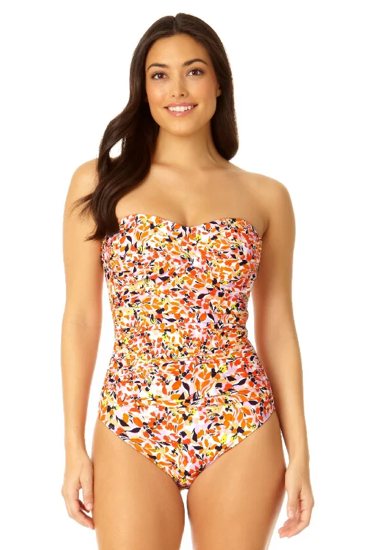 Anne Cole - Women's Twist Front Shirred One Piece Swimsuit