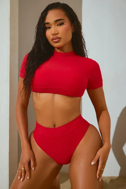 Another Beach Trip 2 Piece Bikini - Red