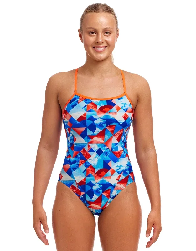 Big Swell Single Strap Swimsuit - Blue