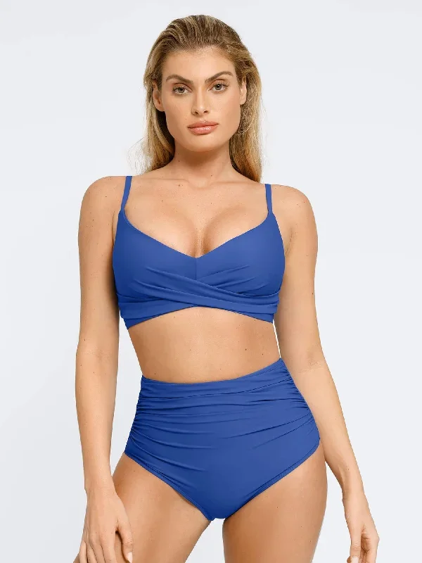 The Shapewear Swimsuits V-Neck Low-Back