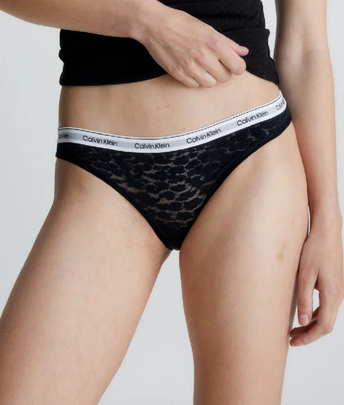 Calvin Klein Modern Bikini Brief in Black Leopard