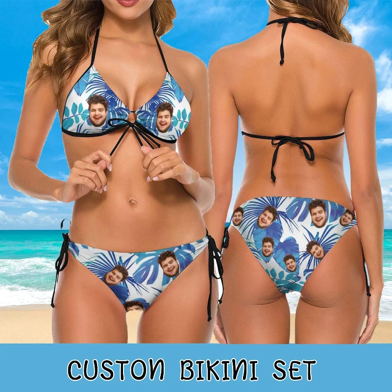 custom-face-palm-tree-couple-matching-swimsuit-womens-two-piece-triangle-bikini-bathing-suit-mens-swim-shorts