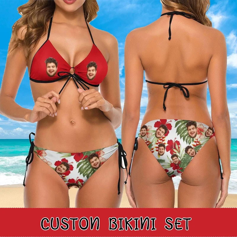 custom-face-palm-tree-couple-matching-swimsuit-womens-two-piece-triangle-bikini-bathing-suit-mens-swim-shorts