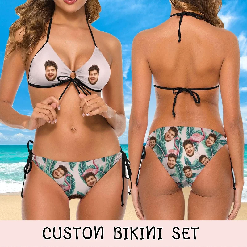 custom-face-palm-tree-couple-matching-swimsuit-womens-two-piece-triangle-bikini-bathing-suit-mens-swim-shorts