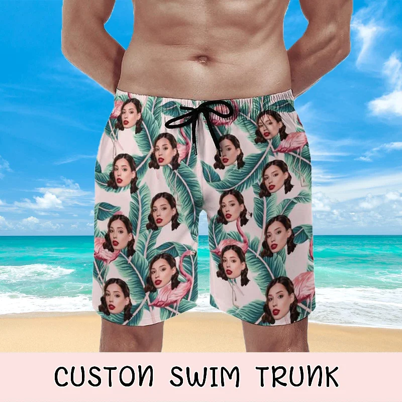 custom-face-palm-tree-couple-matching-swimsuit-womens-two-piece-triangle-bikini-bathing-suit-mens-swim-shorts