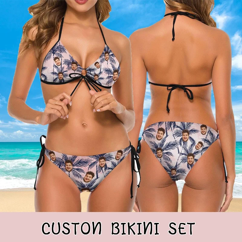 custom-face-palm-tree-couple-matching-swimsuit-womens-two-piece-triangle-bikini-bathing-suit-mens-swim-shorts