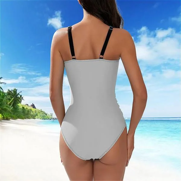 custom-face-white-black-womens-tummy-control-front-cross-backless-swimsuit-bathing-suit-cross-collar-one-piece-swimsuit