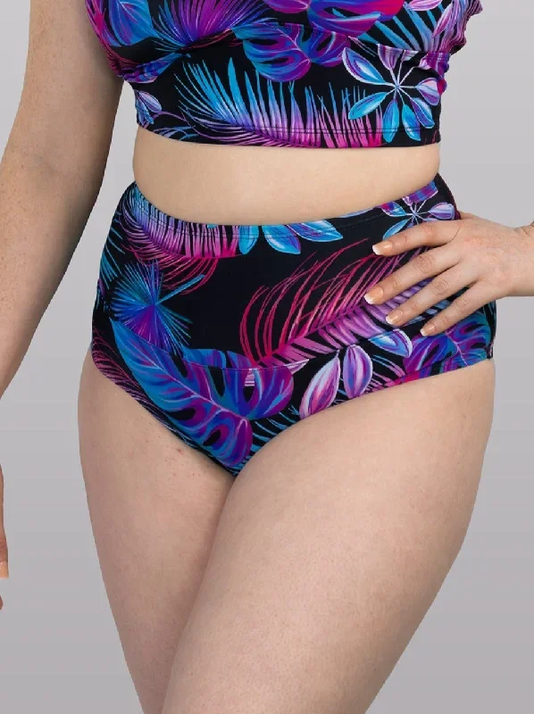 Electric Tropics Compression High-Rise Swim Bottom