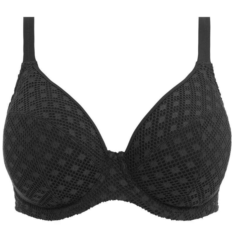 Bazaruto Plunge Bikini Top Black - Elomi Swim