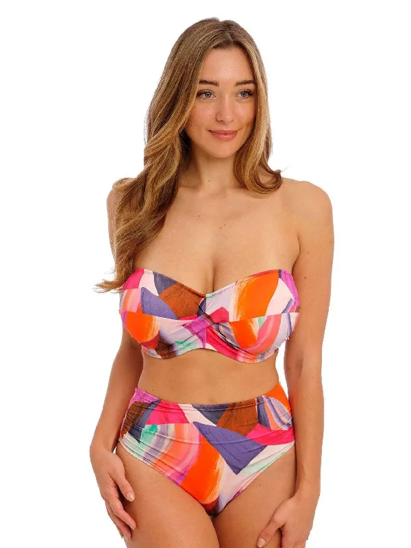 Sunrise Aguada Beach Twist Bandeau Bikini Top