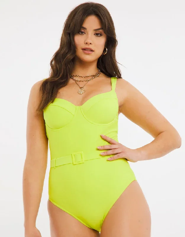 Figleaves Rene Swimsuit Lime