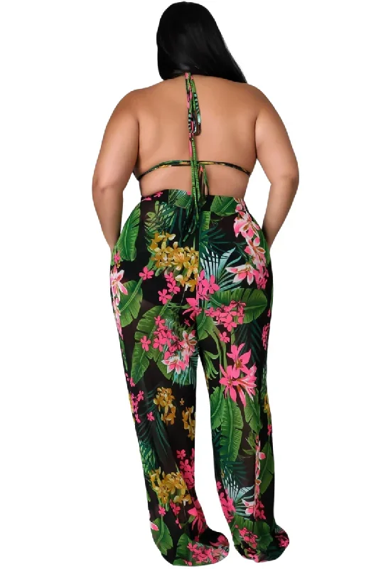 final-sale-plus-size-3pc-poolside-playsuit-top-high-waist-bottoms-pants-set-in-black-pink-floral-print