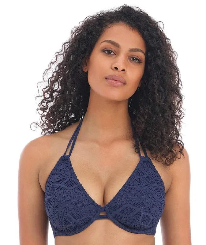 Freya Swim Sundance Underwired Halter Bikini Top - Denim