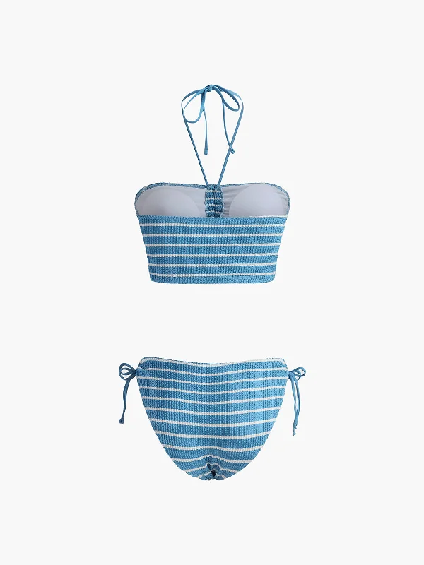 halter-stripe-bikini-set