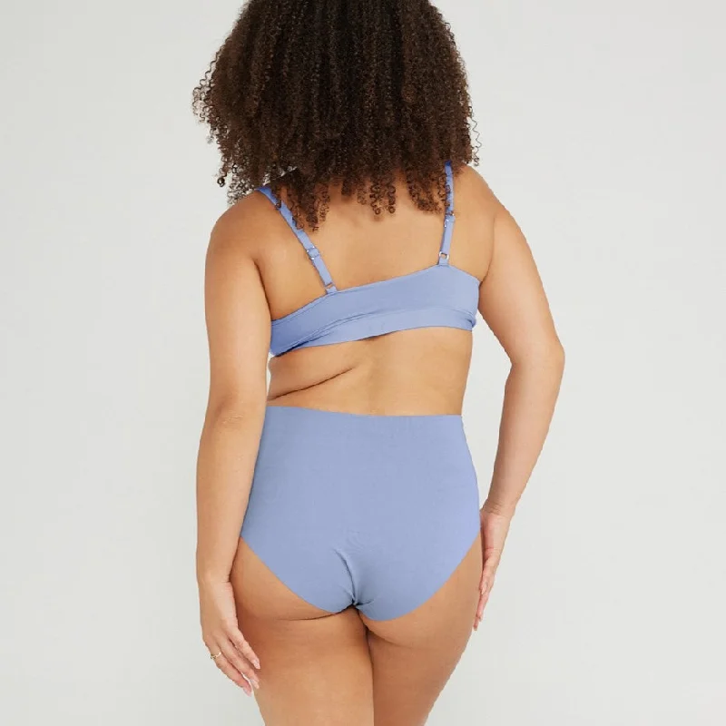 High-Rise Bikini - Seamless Cotton - Frost