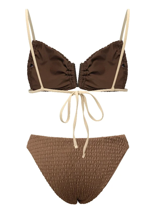 khaki-1950s-spaghetti-straps-solid-bikini-set