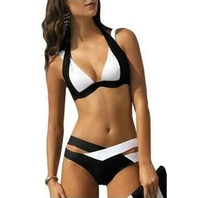 new-split-color-female-swimsuit-cross-sexy-bikini-ladies-swimwear