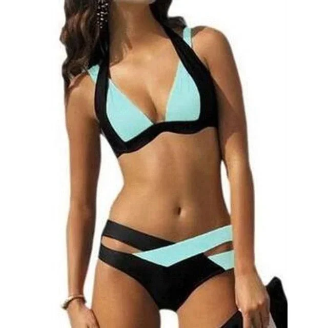 new-split-color-female-swimsuit-cross-sexy-bikini-ladies-swimwear