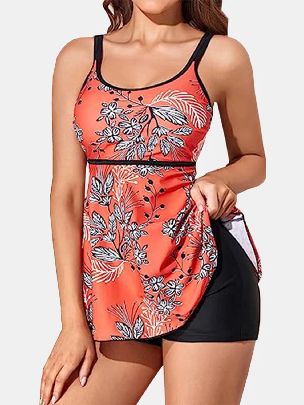 printed-scoop-neck-two-piece-swim-set