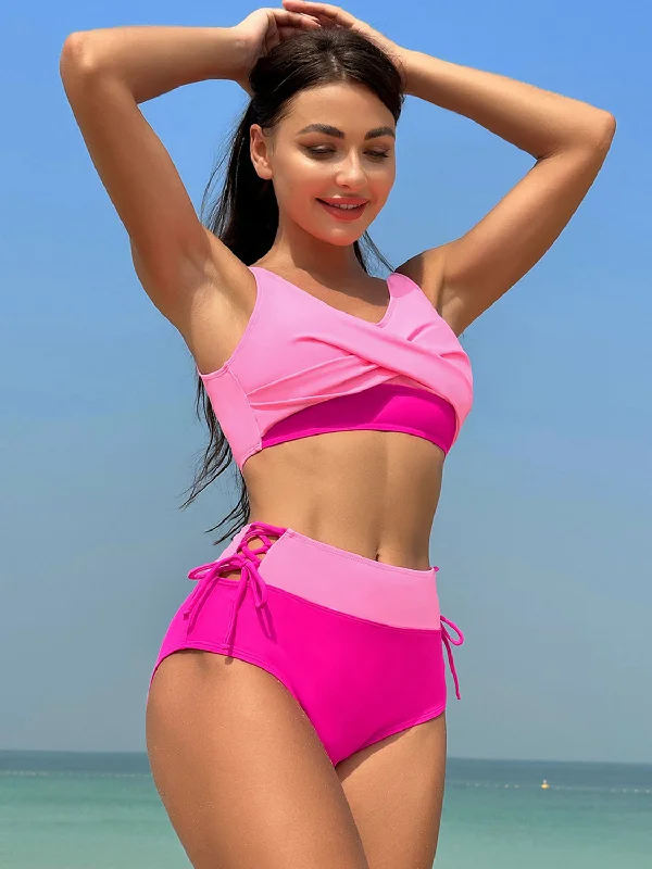 ruched-wide-strap-two-piece-swimwear