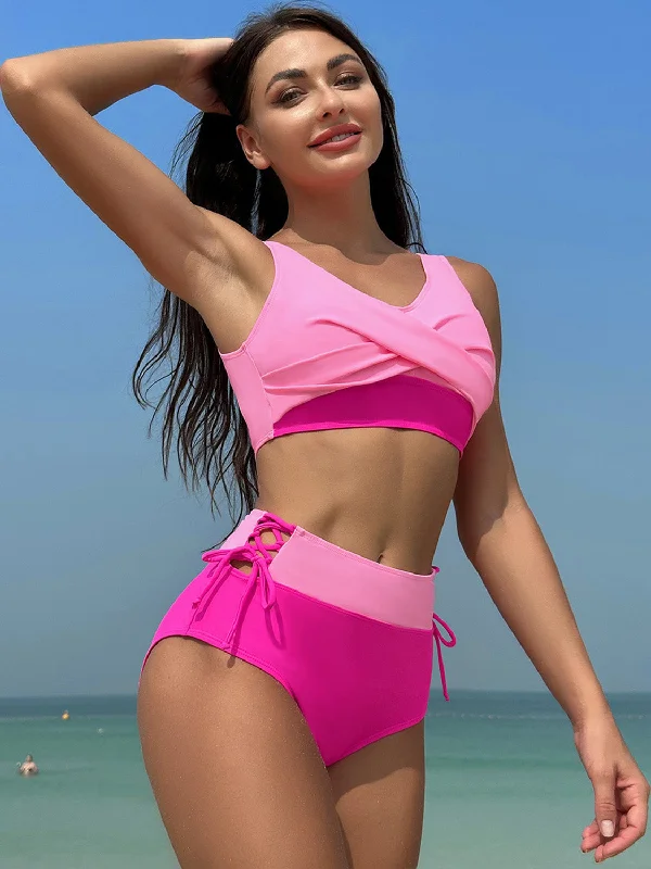 ruched-wide-strap-two-piece-swimwear