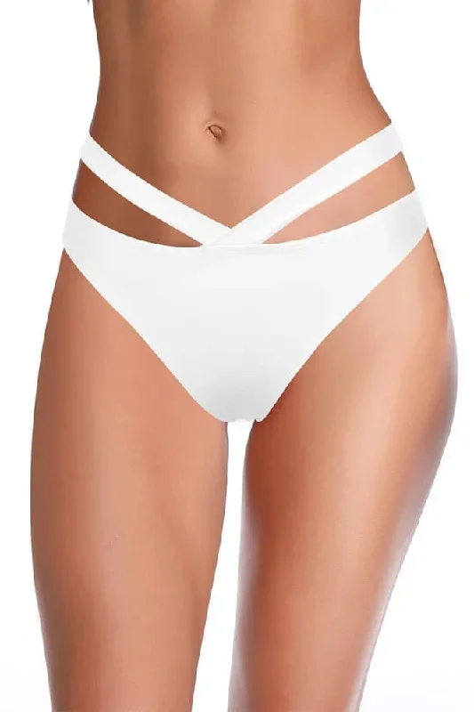 Low Waisted Criss Cross Wrap Bikini Bottom