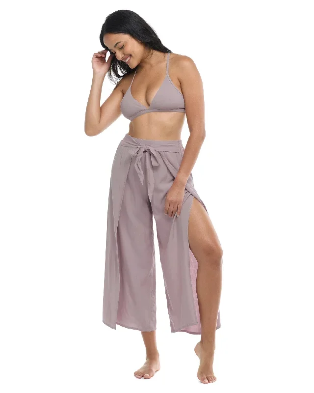 Skye Paige Wrap Pants - St Barts Taupe