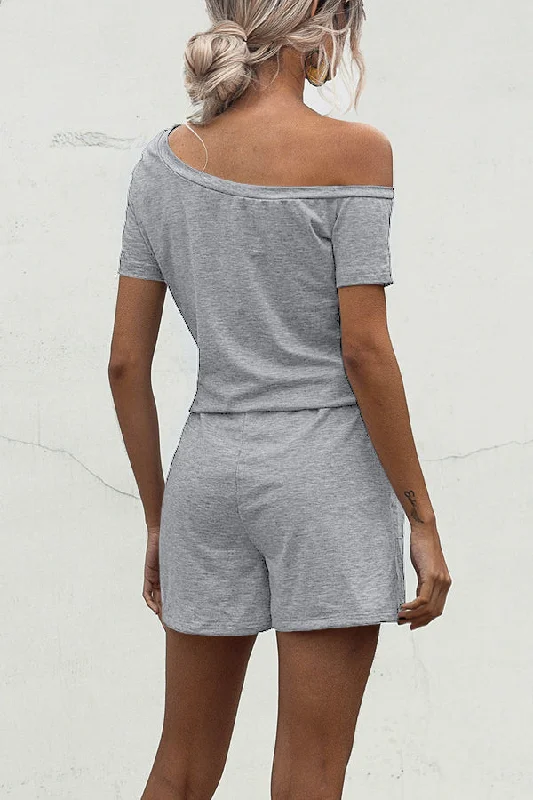 skew-neck-drawstring-waist-casual-rompers