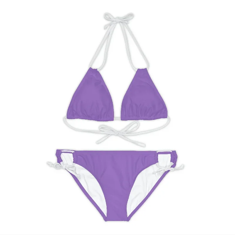 Strappy Bikini Set Light Purple.