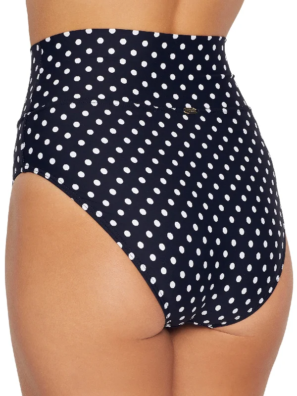 sunsets-womens-black-dot-fold-over-high-waist-bikini-bottom