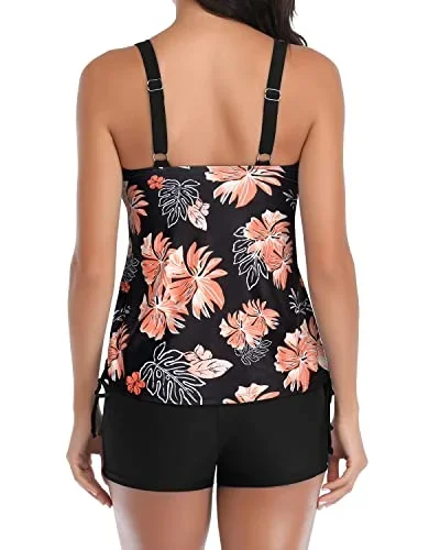 black orange floral1