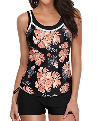 black orange floral1