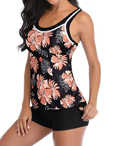 black orange floral1