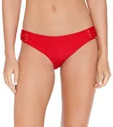 Raisins Women's Bermuda Solids Lace Up Bikini Bottom